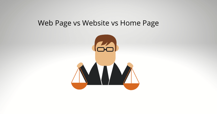 web page vs website vs homepage